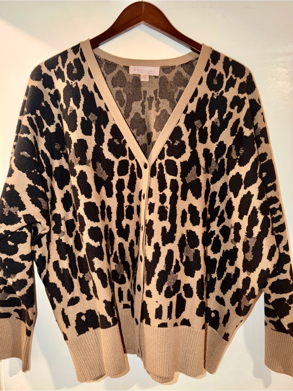 Leopard print cardigan